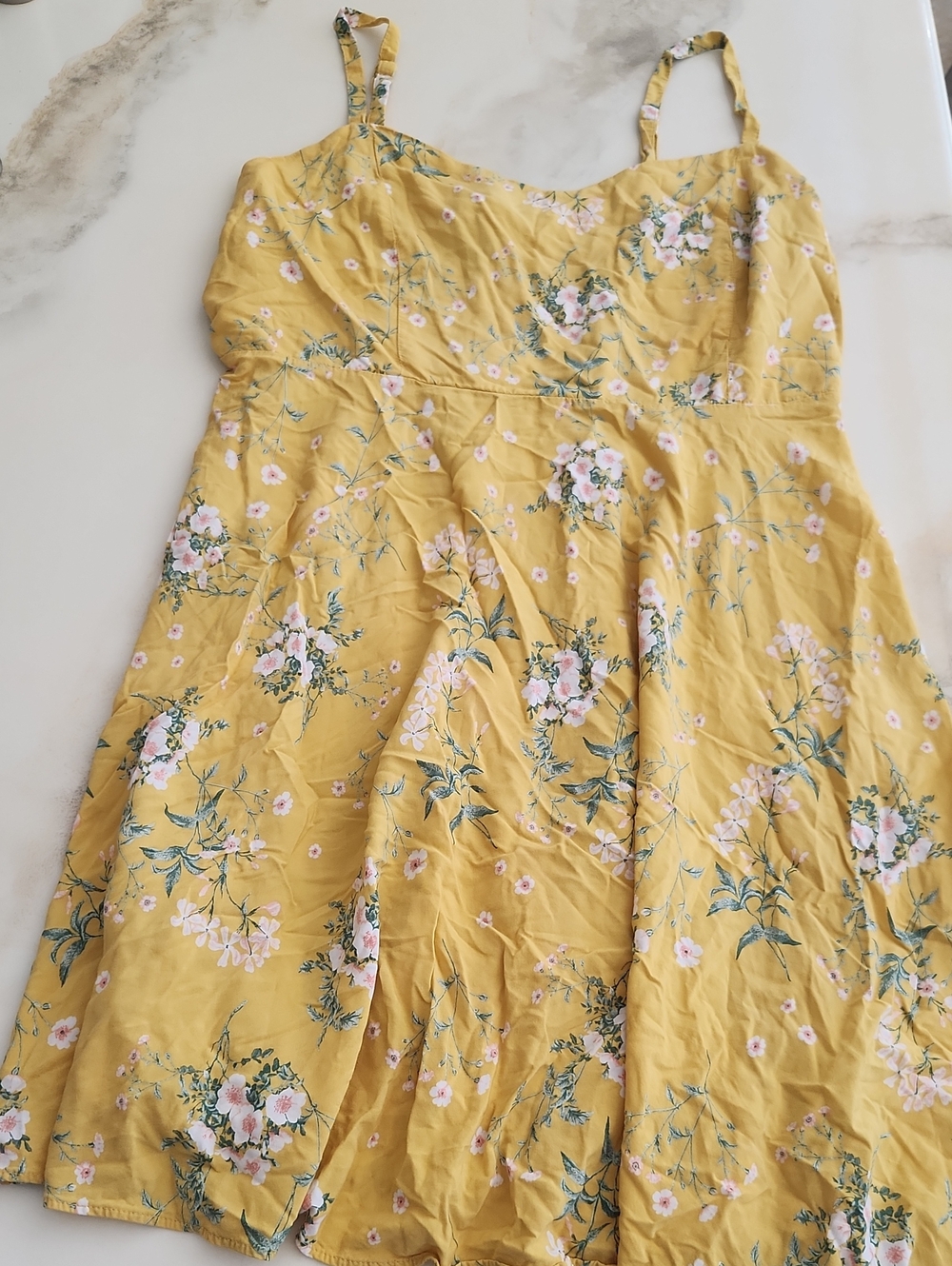 Old Navy Yellow Floral Sundress